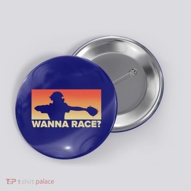 Baseball Catcher Wanna Race Gift Baseball Gift Sports Gift Button