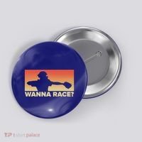 Baseball Catcher Wanna Race Gift Baseball Gift Sports Gift Button thumb 0