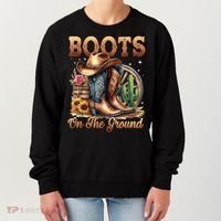 Boot Cowboy Western Cowgirl Linedance  Women's Sweatshirt thumb 0