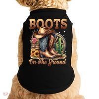 Boot Cowboy Western Cowgirl Linedance  Doggie Tank thumb 0