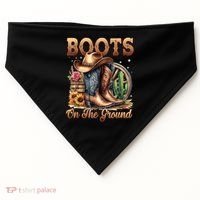 Boot Cowboy Western Cowgirl Linedance  USA-Made Doggie Bandana thumb 0