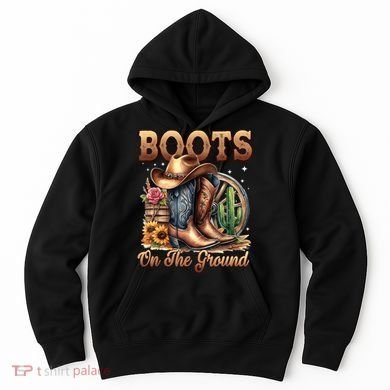 Boot Cowboy Western Cowgirl Linedance  Hoodie