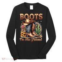 Boot Cowboy Western Cowgirl Linedance  Long Sleeve Shirt thumb 0