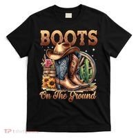 Boot Cowboy Western Cowgirl Linedance  T-Shirt thumb 0