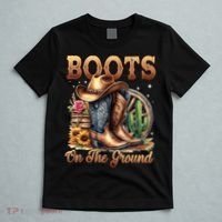 Boot Cowboy Western Cowgirl Linedance  T-Shirt thumb 5