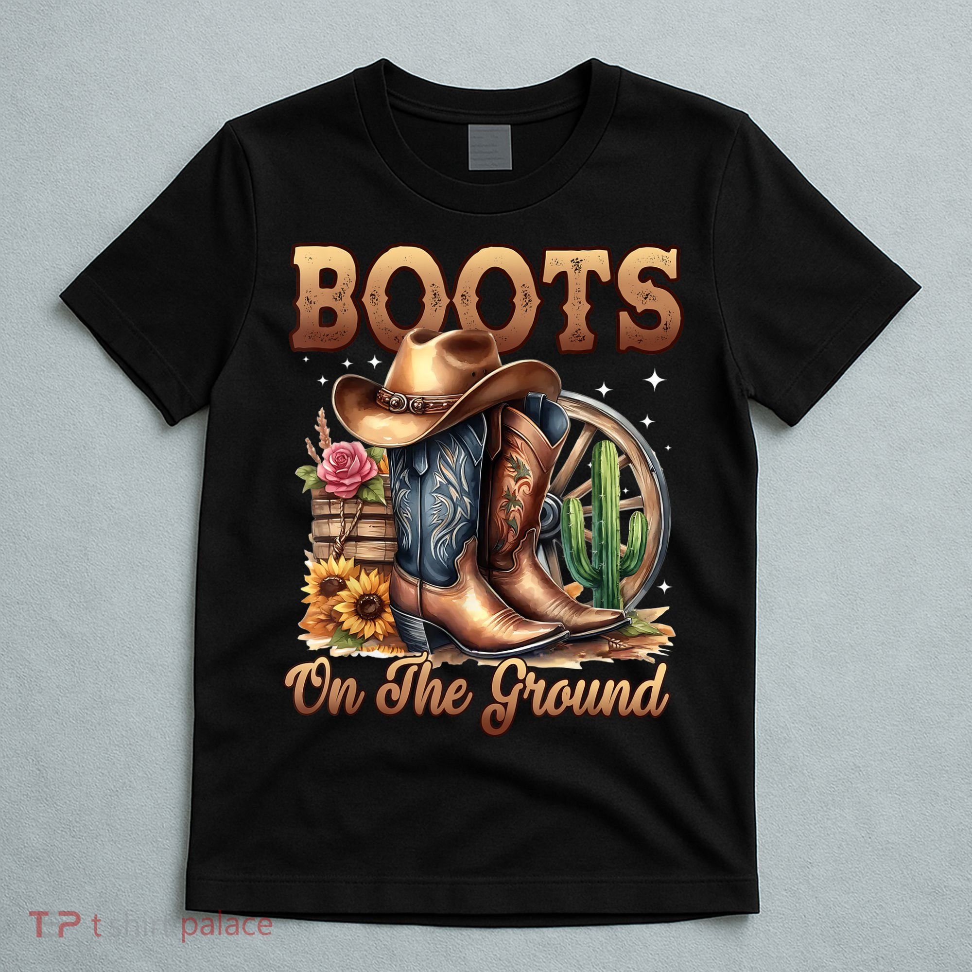 Boot Cowboy Western Cowgirl Linedance  T-Shirt