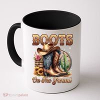 Boot Cowboy Western Cowgirl Linedance  Coffee Mug thumb 0