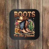 Boot Cowboy Western Cowgirl Linedance  Coaster thumb 0
