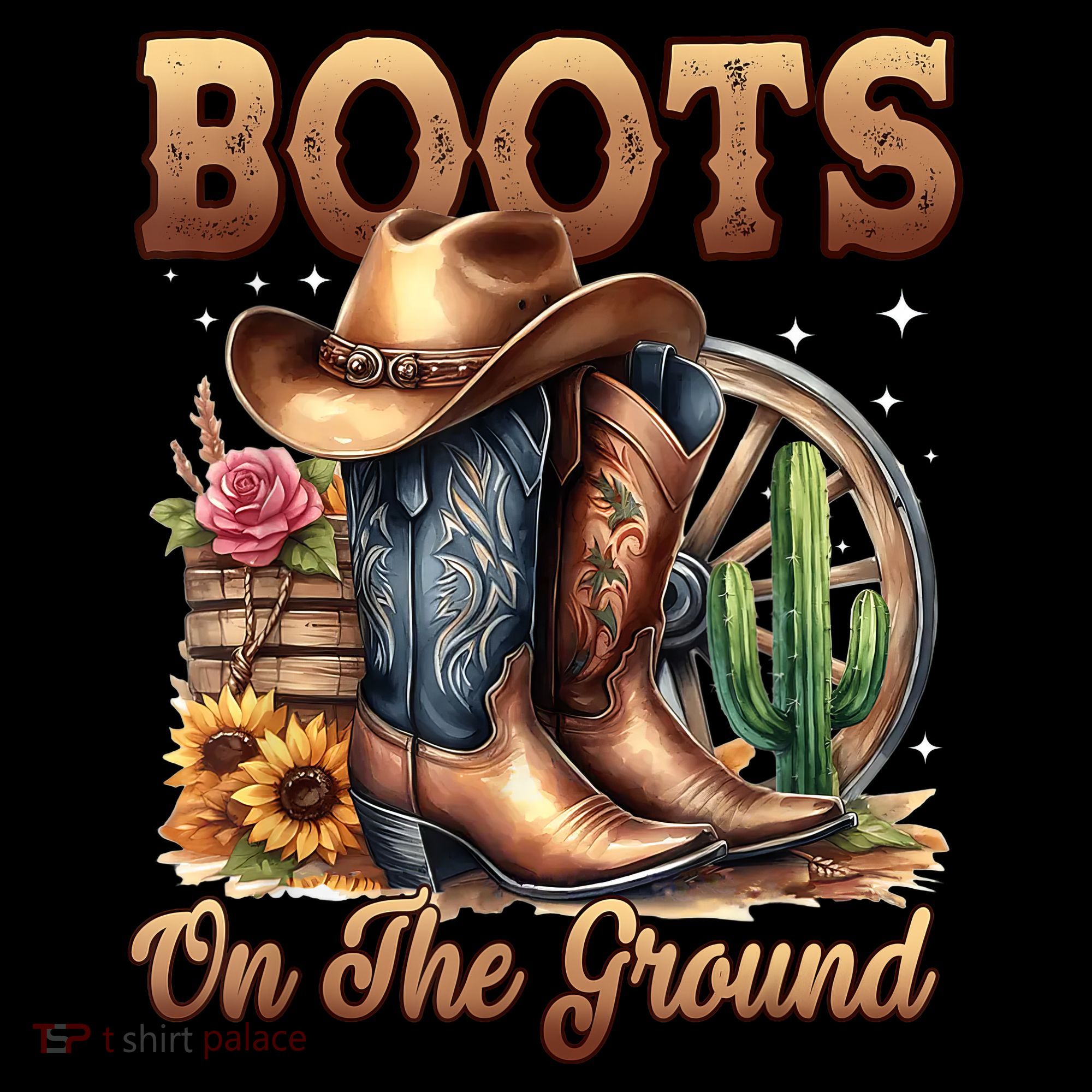 Boot Cowboy Western Cowgirl Linedance  Women's Hoodie