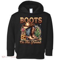 Boot Cowboy Western Cowgirl Linedance  Toddler Hoodie thumb 0