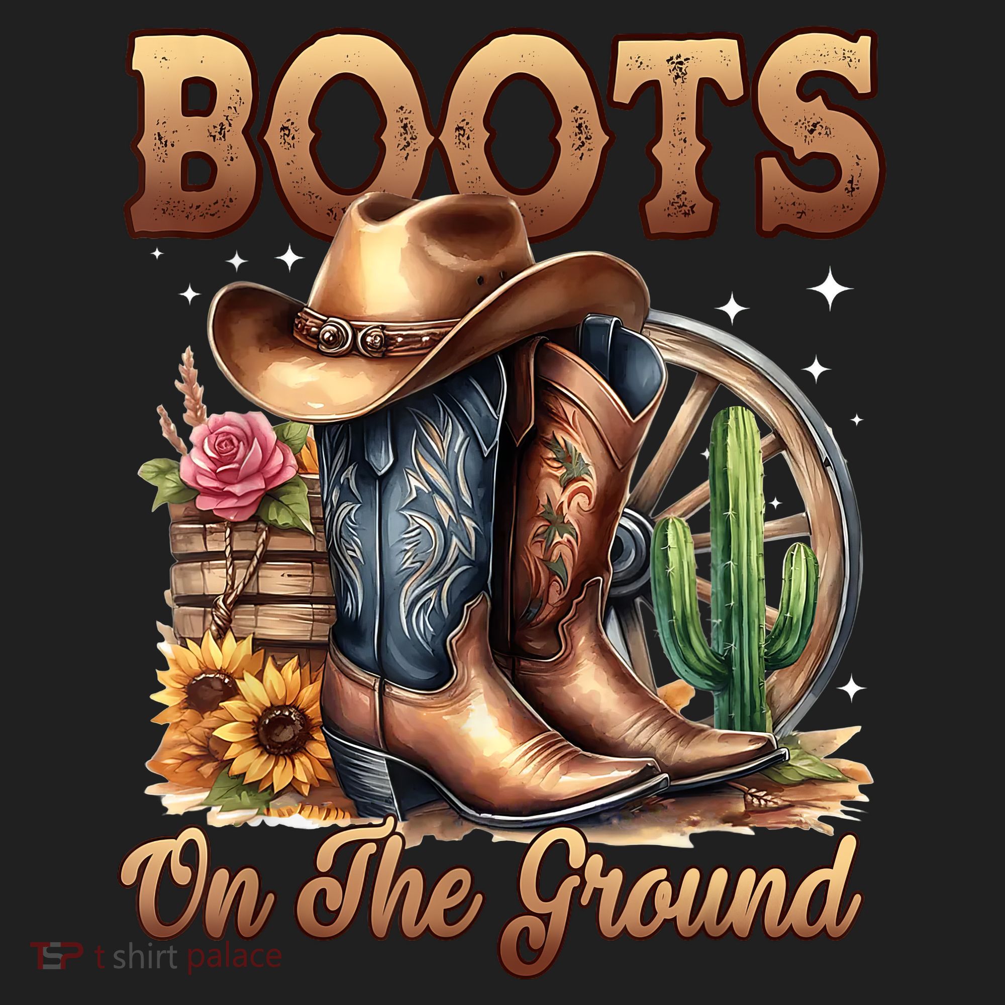 Boot Cowboy Western Cowgirl Linedance  Golf Towel
