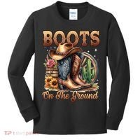 Boot Cowboy Western Cowgirl Linedance  Kids Long Sleeve Shirt thumb 0