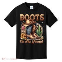 Boot Cowboy Western Cowgirl Linedance  Kids T-Shirt thumb 0