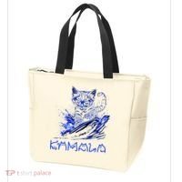 Blue Cats Wave For Kamala Funny Kamala Harris Cat Ladies Tote Bag thumb 3