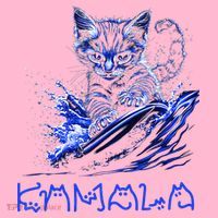 Blue Cats Wave For Kamala Funny Kamala Harris Cat Ladies Coaster thumb 2