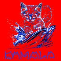 Blue Cats Wave For Kamala Funny Kamala Harris Cat Ladies Santa Hat thumb 1