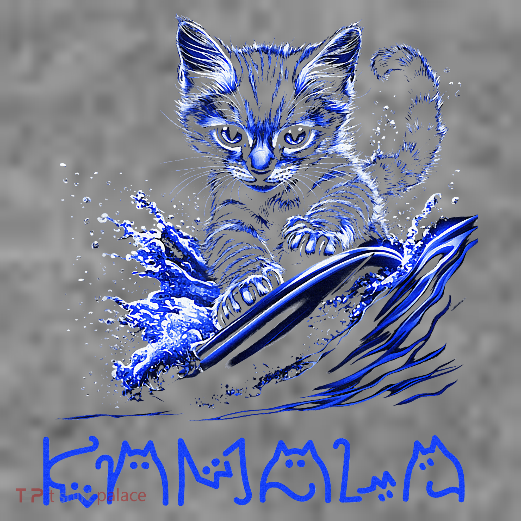 Blue Cats Wave For Kamala Funny Kamala Harris Cat Ladies Toddler Hoodie
