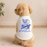 Blue Cats Wave For Kamala Funny Kamala Harris Cat Ladies Doggie Tank thumb 2