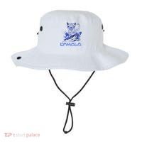 Blue Cats Wave For Kamala Funny Kamala Harris Cat Ladies Bucket Hat thumb 0
