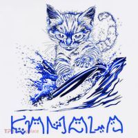 Blue Cats Wave For Kamala Funny Kamala Harris Cat Ladies Women's Hoodie thumb 2