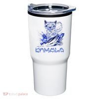 Blue Cats Wave For Kamala Funny Kamala Harris Cat Ladies Tumbler thumb 0