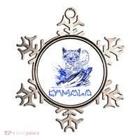 Blue Cats Wave For Kamala Funny Kamala Harris Cat Ladies Ornament thumb 0