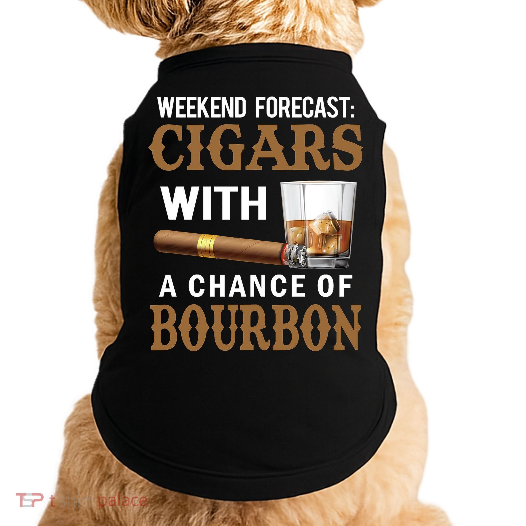 Bourbon, Cigar, Whiskey, Alcohol, Funny Doggie Tank