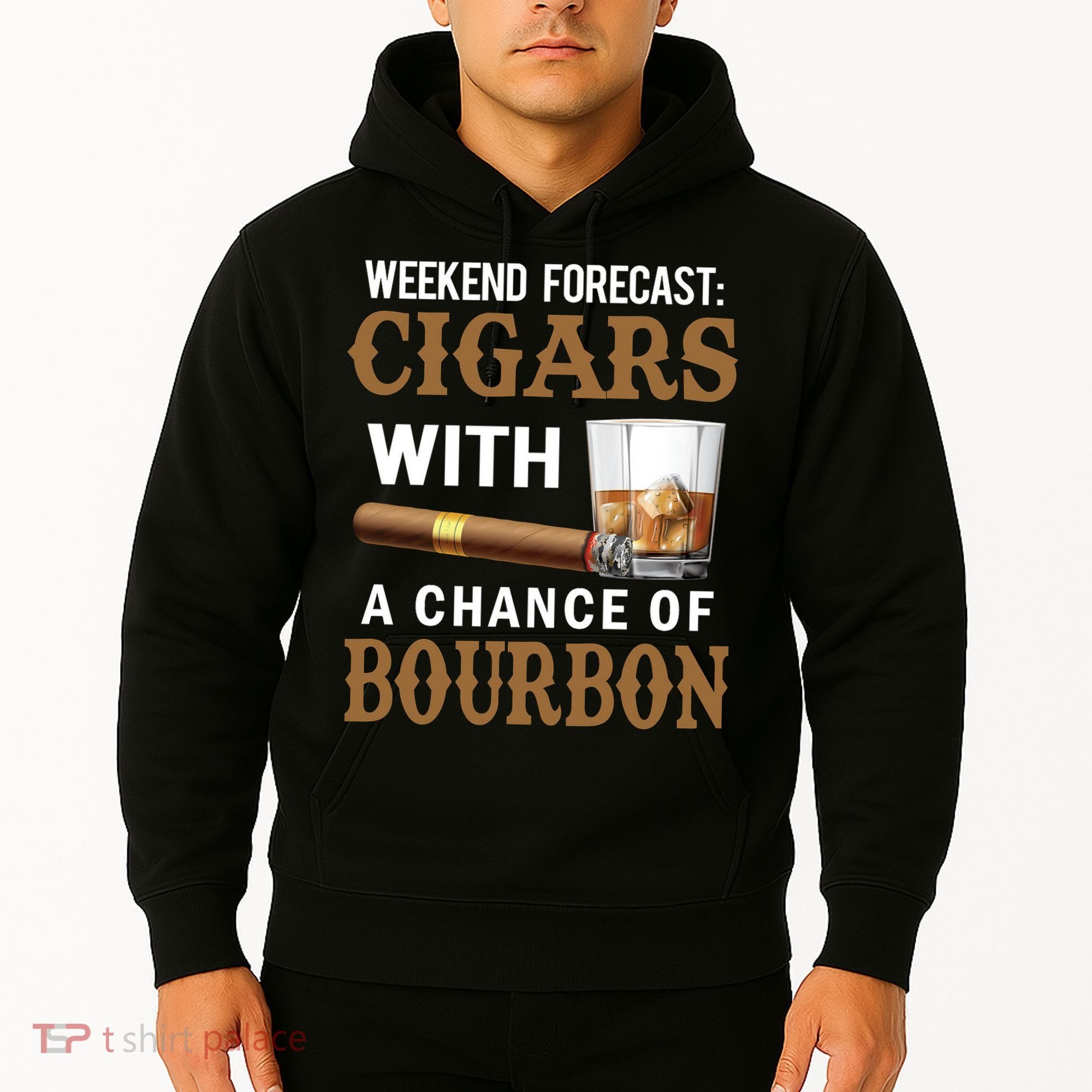 Bourbon, Cigar, Whiskey, Alcohol, Funny Hoodie