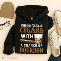 Bourbon, Cigar, Whiskey, Alcohol, Funny Hoodie thumb 4