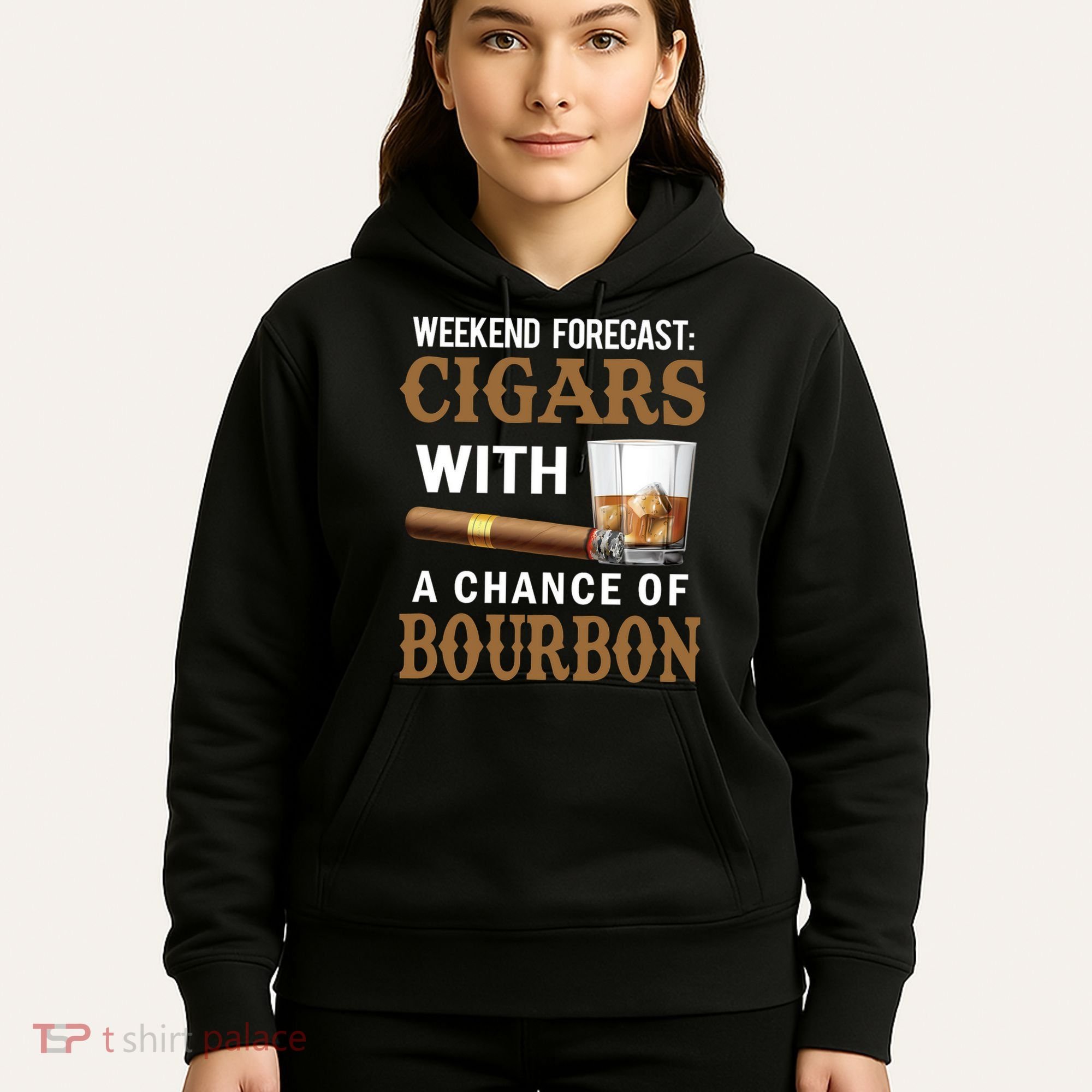 Bourbon, Cigar, Whiskey, Alcohol, Funny Hoodie