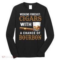 Bourbon, Cigar, Whiskey, Alcohol, Funny Long Sleeve Shirt thumb 0