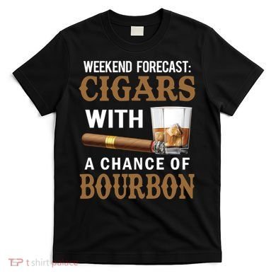 Bourbon, Cigar, Whiskey, Alcohol, Funny T-Shirt