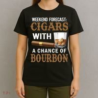 Bourbon, Cigar, Whiskey, Alcohol, Funny T-Shirt thumb 4
