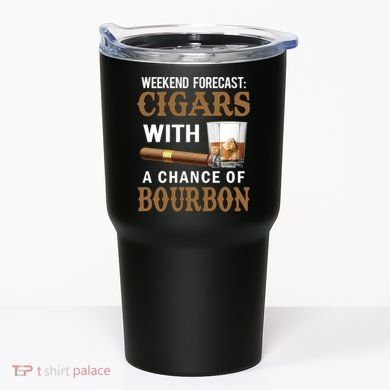 Bourbon, Cigar, Whiskey, Alcohol, Funny Tumbler