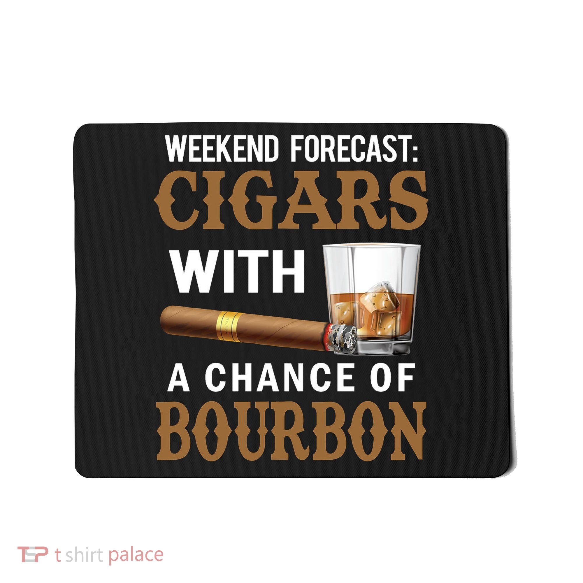 Bourbon, Cigar, Whiskey, Alcohol, Funny Mousepad