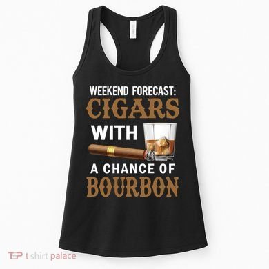Bourbon, Cigar, Whiskey, Alcohol, Funny Women's Tank Top