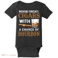 Bourbon, Cigar, Whiskey, Alcohol, Funny Baby Bodysuit thumb 0
