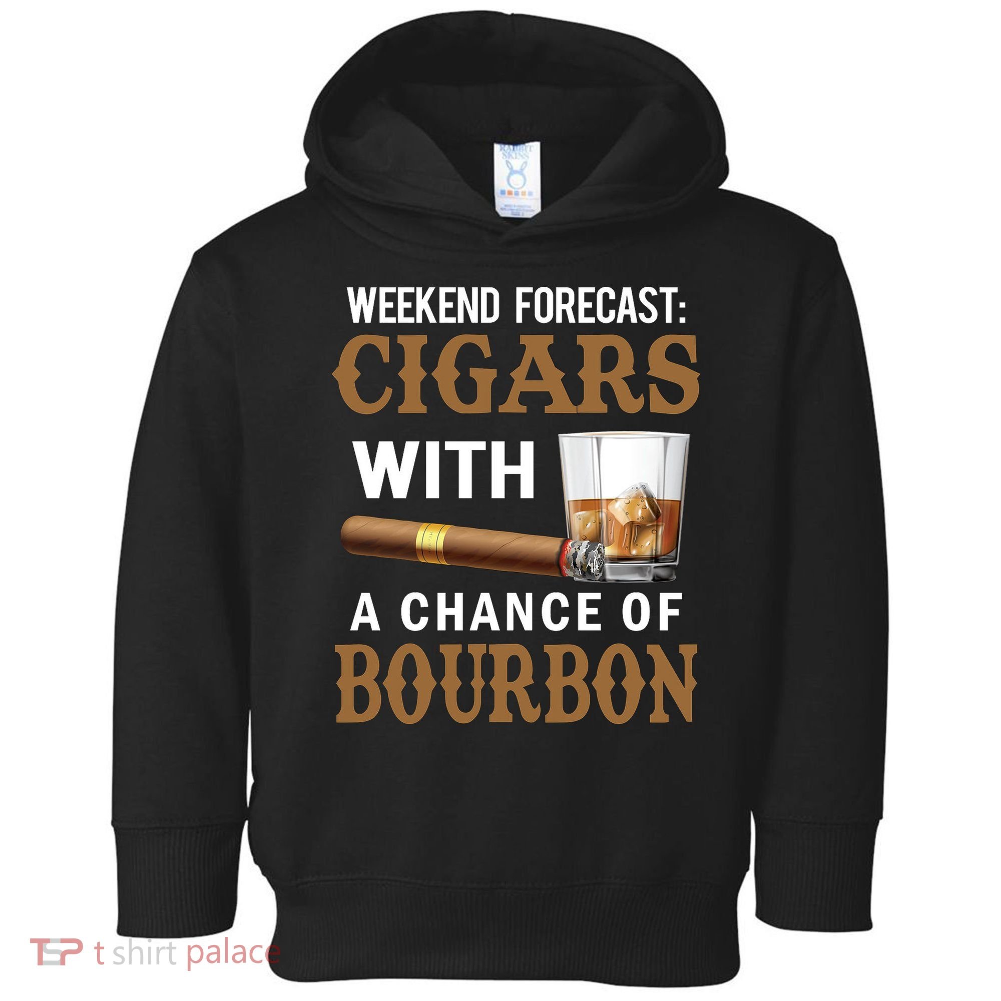 Bourbon, Cigar, Whiskey, Alcohol, Funny Toddler Hoodie