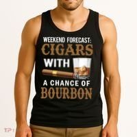 Bourbon, Cigar, Whiskey, Alcohol, Funny Tank Top thumb 3