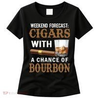 Bourbon, Cigar, Whiskey, Alcohol, Funny Women's T-Shirt thumb 0