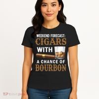 Bourbon, Cigar, Whiskey, Alcohol, Funny Women's T-Shirt thumb 4