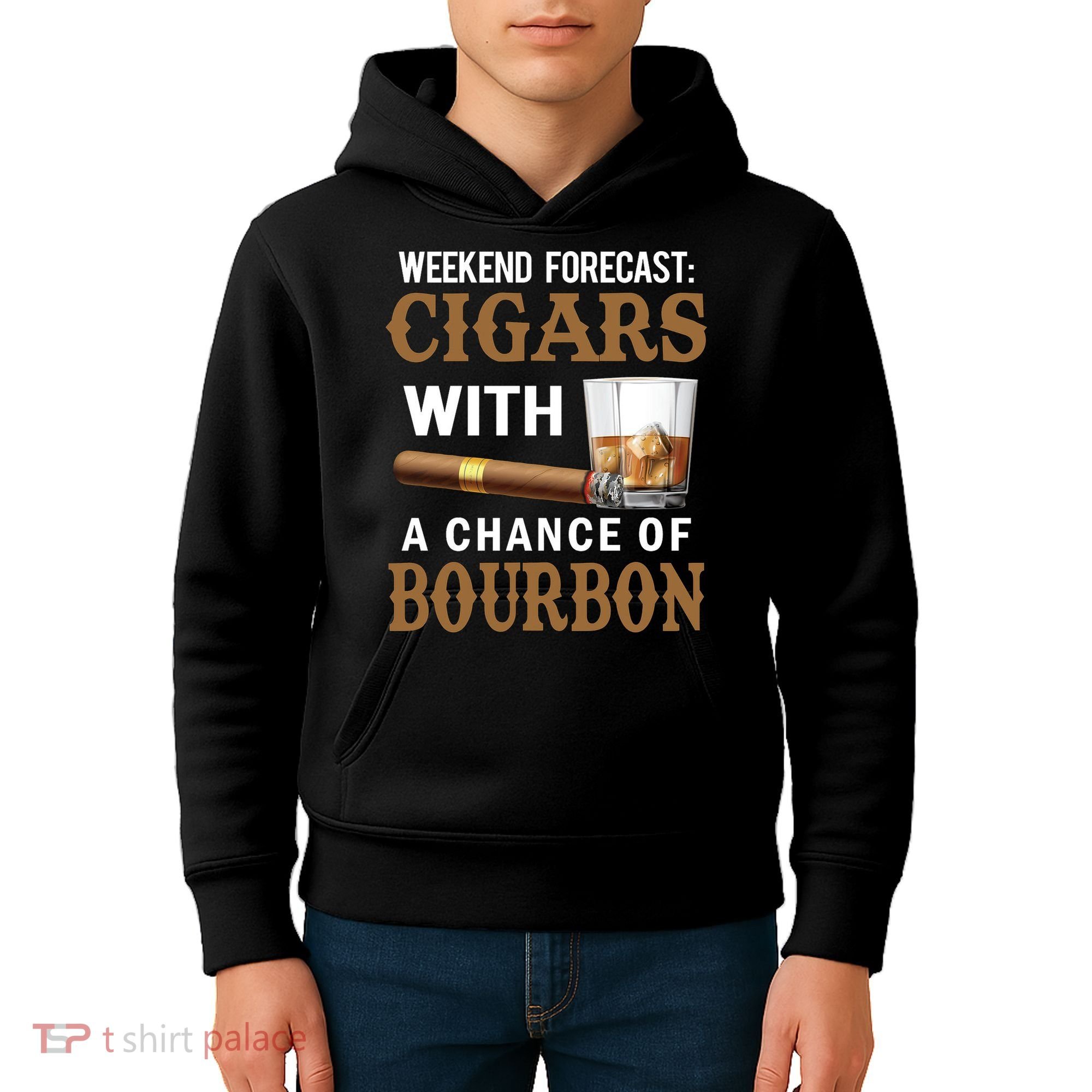 Bourbon, Cigar, Whiskey, Alcohol, Funny Kids Hoodie