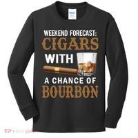 Bourbon, Cigar, Whiskey, Alcohol, Funny Kids Long Sleeve Shirt thumb 0