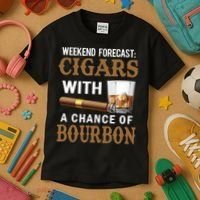 Bourbon, Cigar, Whiskey, Alcohol, Funny Kids T-Shirt thumb 3