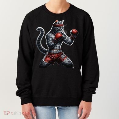 Boxing Cat When Your Cat Hits Harder Than You Do Women's Sweatshirt