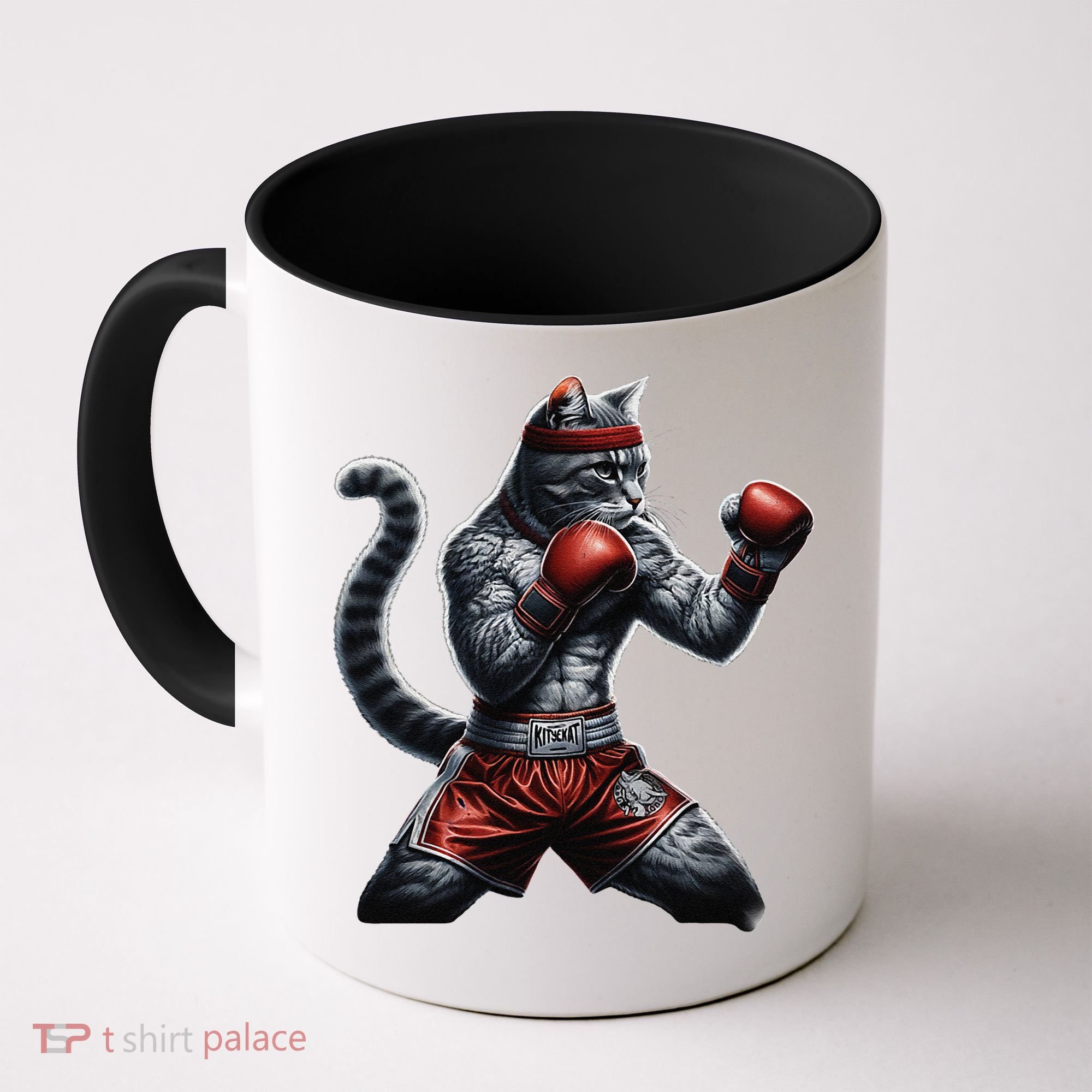 Boxing Cat When Your Cat Hits Harder Than You Do Coffee Mug