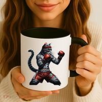 Boxing Cat When Your Cat Hits Harder Than You Do Coffee Mug thumb 3