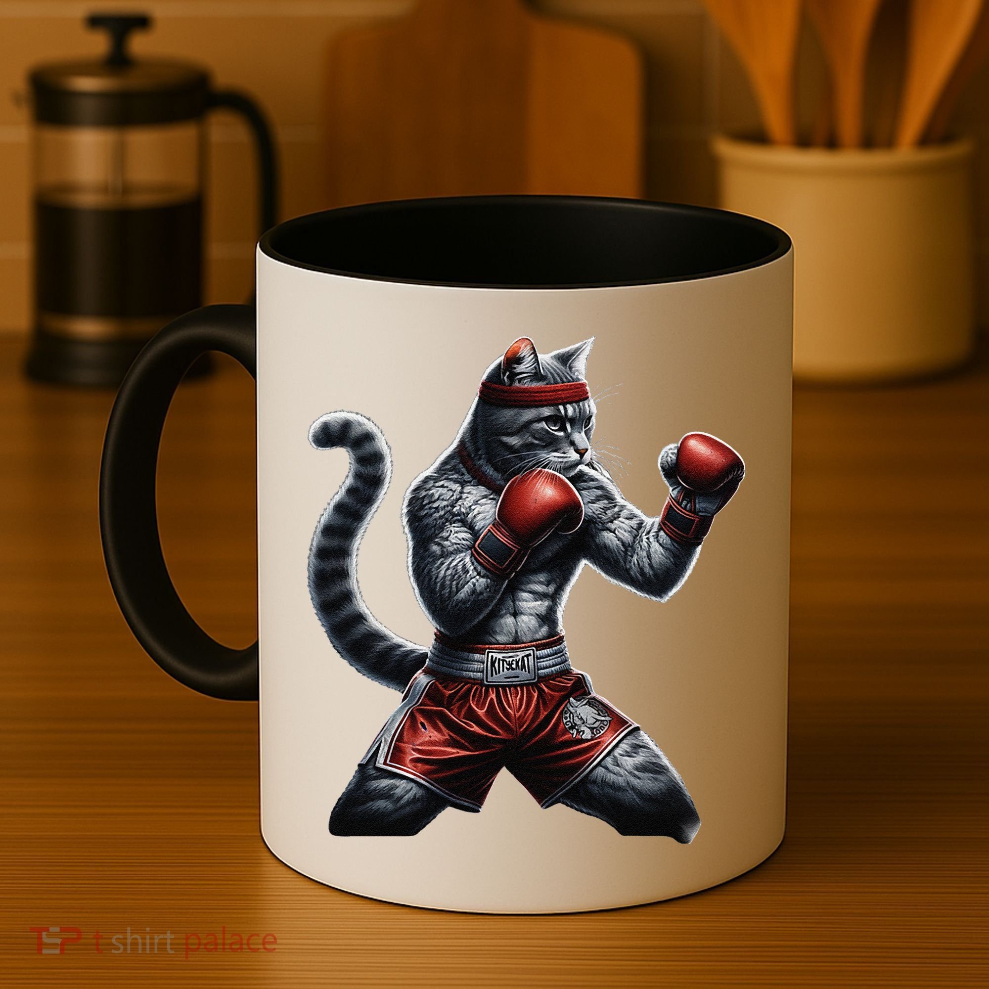 Boxing Cat When Your Cat Hits Harder Than You Do Coffee Mug
