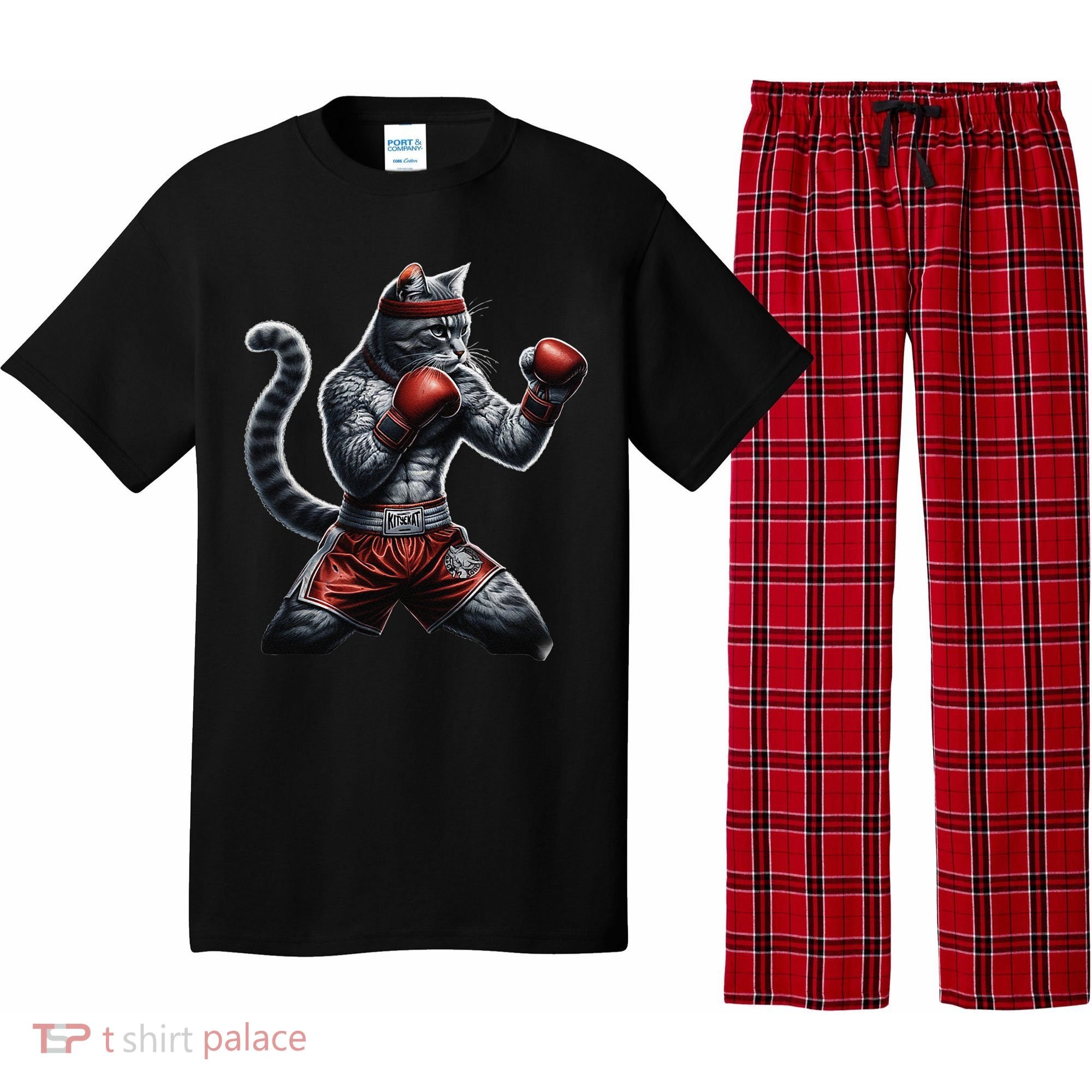 Boxing Cat When Your Cat Hits Harder Than You Do Pajama Set
