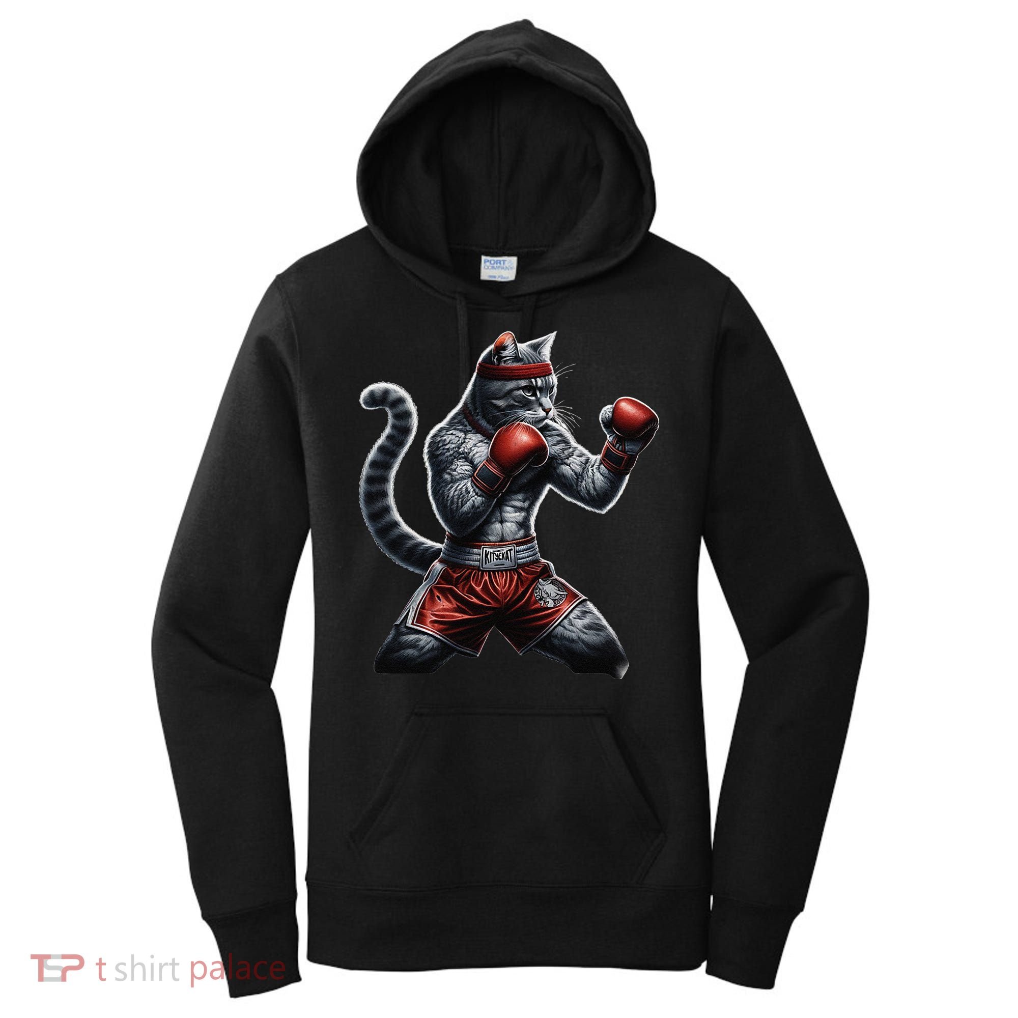 Boxing Cat When Your Cat Hits Harder Than You Do Women's Hoodie